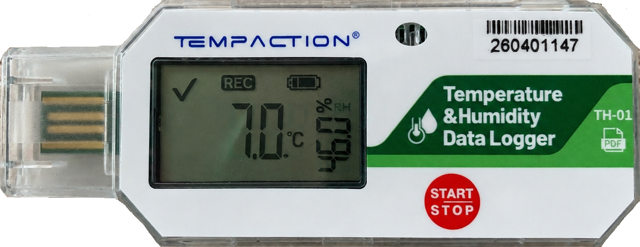 Tempspot.eu - TH-01 hőmérséklet és páratartalom adatgyűjtő