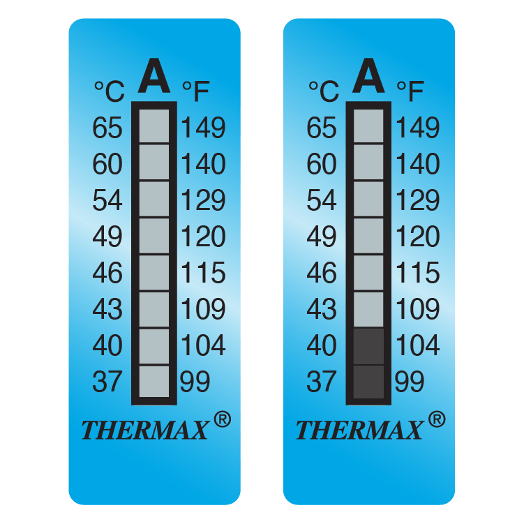 Thermax 8 lépcsős indikátor címke