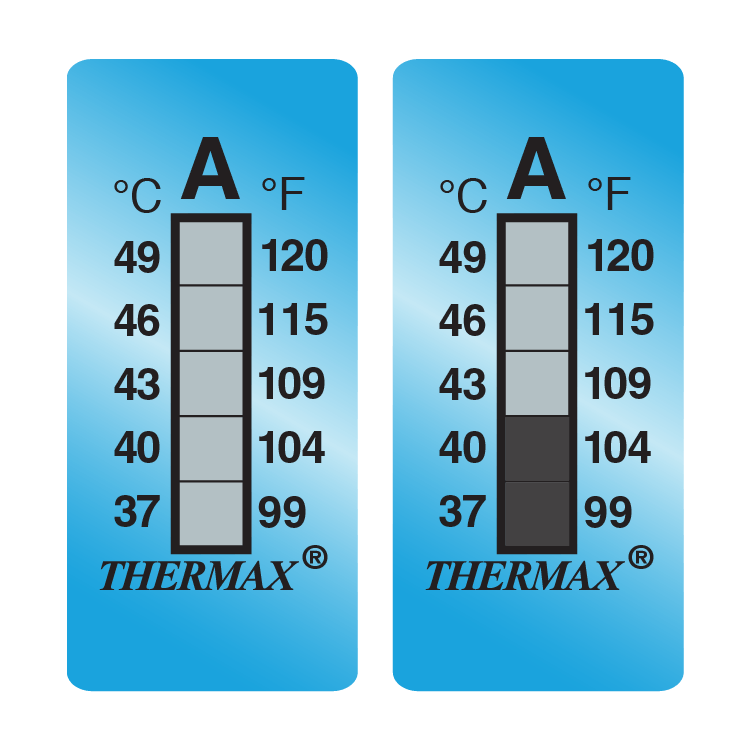 Thermax 5 lépcsős indikátor címke